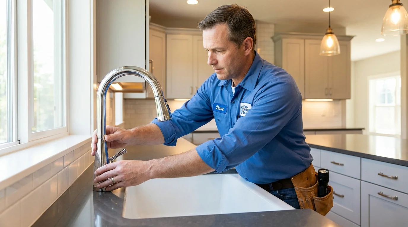 Kitchen faucet installation by Johns Plumbing LLC in Eldorado